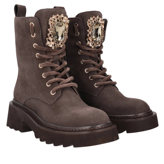 ANFIBIO TOSCA BLU CAMOSCIO MARRONE