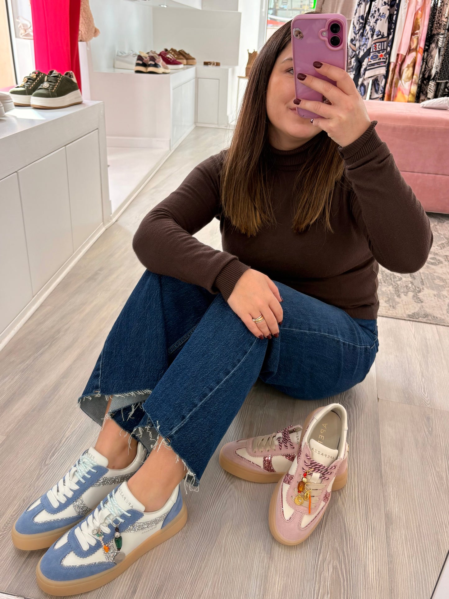 SNEAKERS APE PAZZA IRIS CELESTE