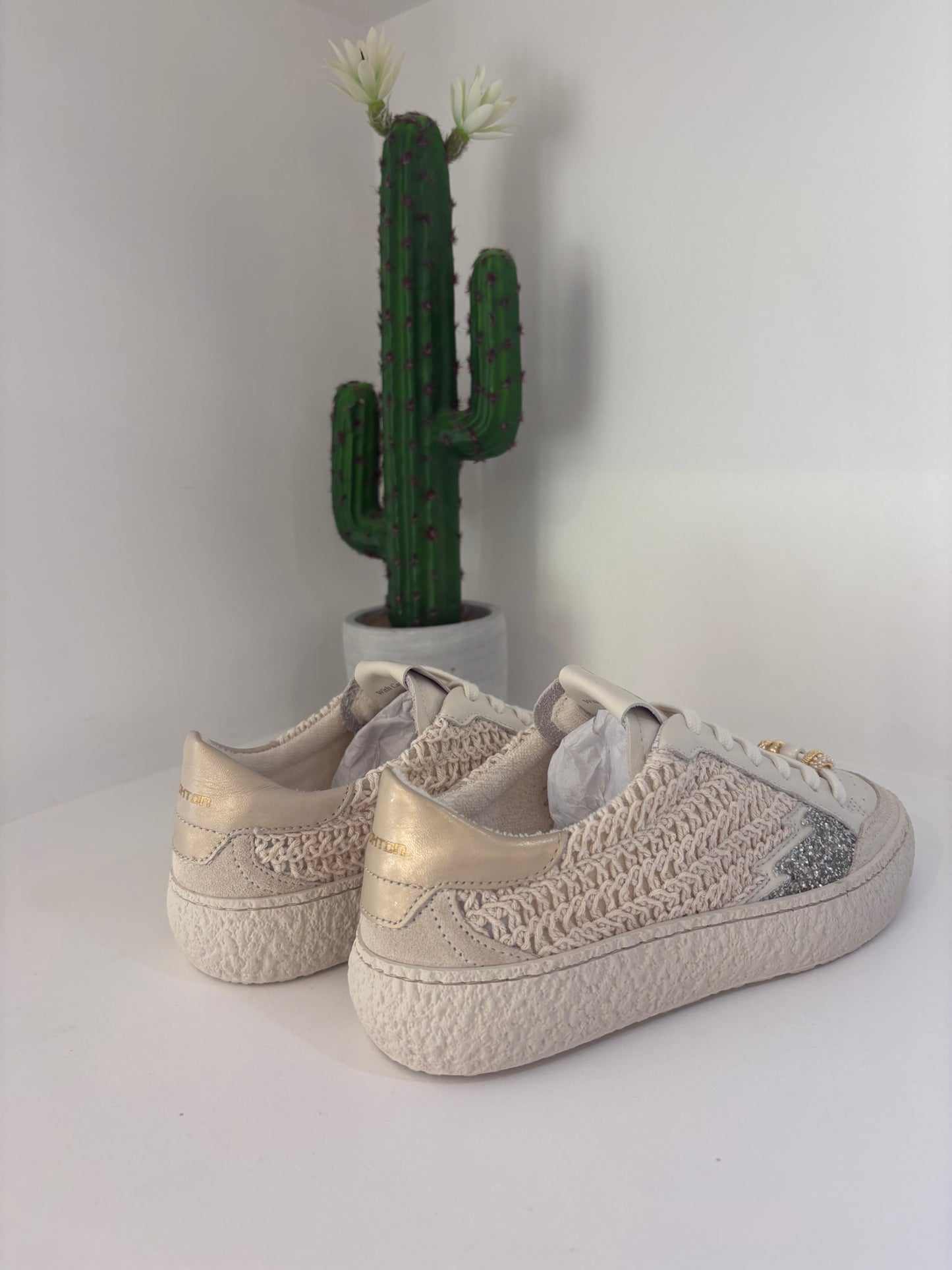 SNEAKER STOKTON MACRAME E STRASS