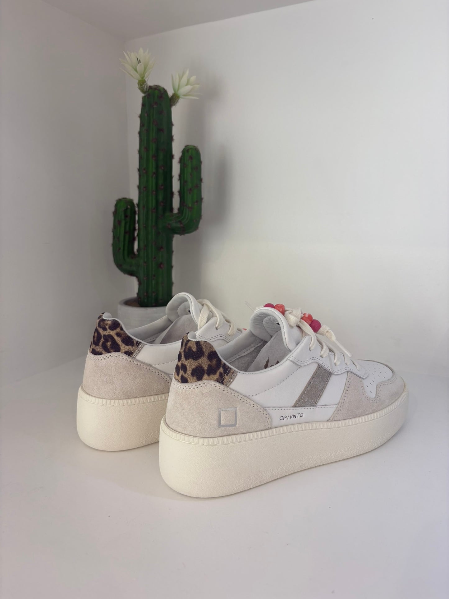 SNEAKER STOKTON IN VERA PELLE CREMA