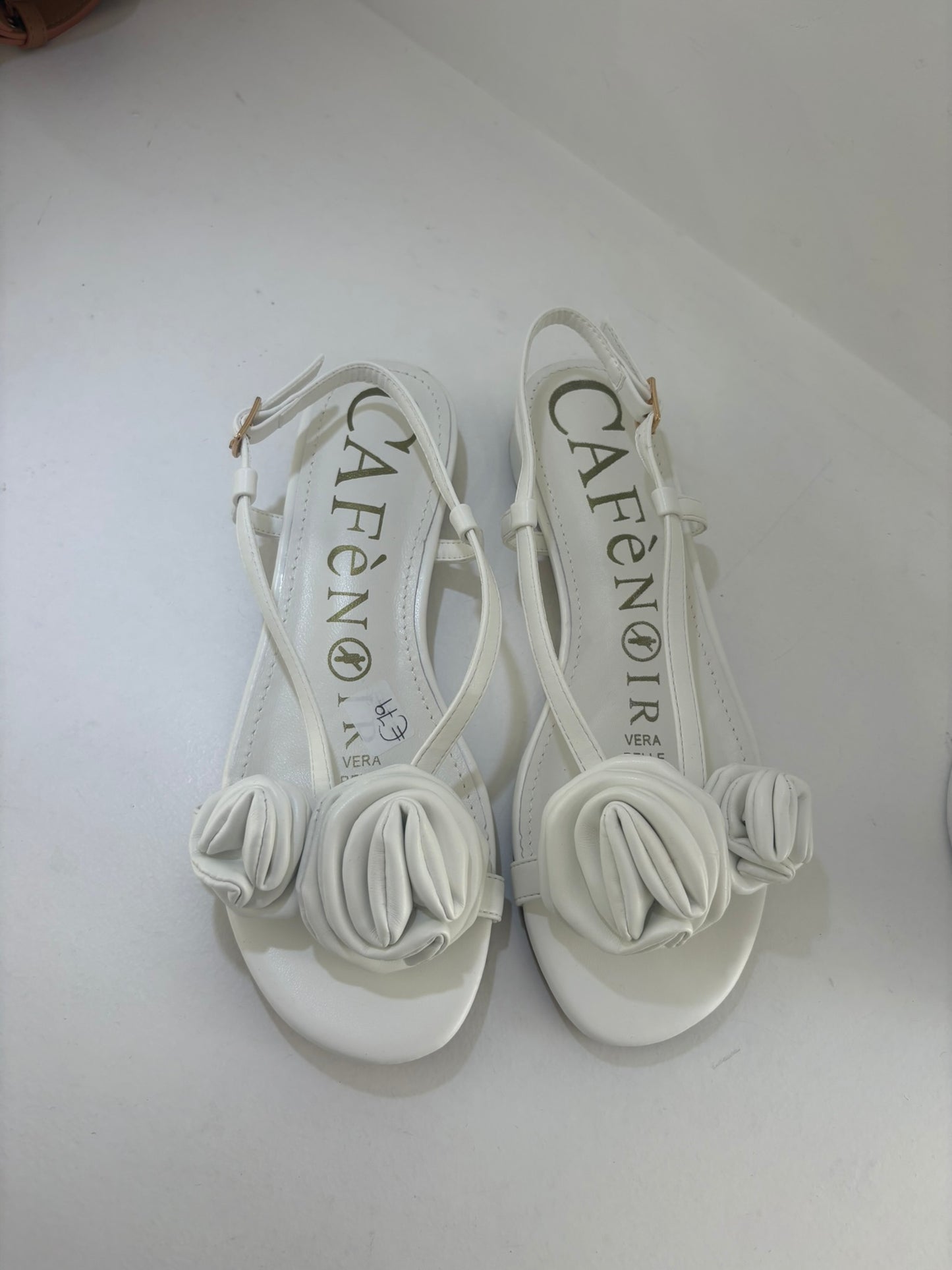 SANDALETTO CAFENOIR BIANCO FIORE