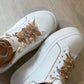 SNEAKER TOSCA BLU BIANCO FIOCCHETTI