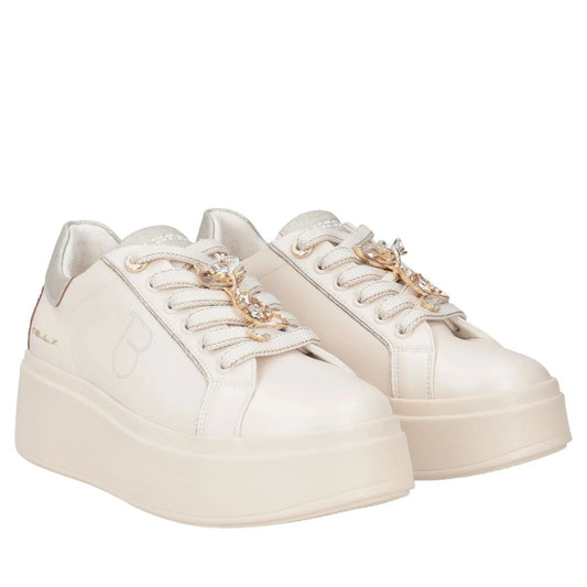 SNEAKERS CLARA TOSCA BLU BEIGE CON GATTO