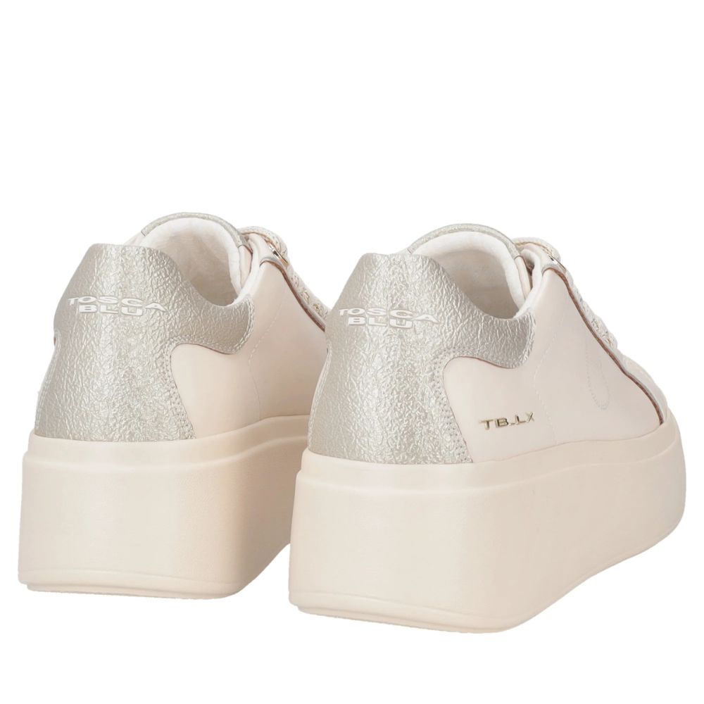 SNEAKERS CLARA TOSCA BLU BEIGE CON GATTO