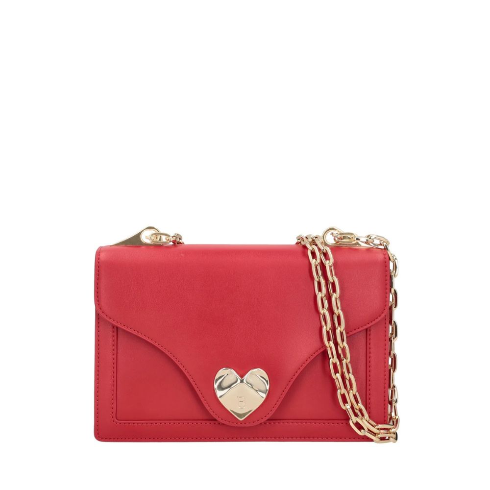 BORSA SWEET BAG TOSCA BLU CUORE ROSSO