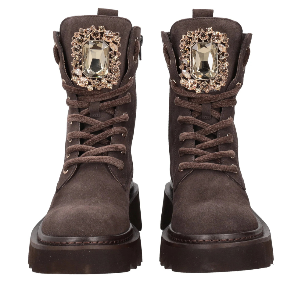 ANFIBIO TOSCA BLU CAMOSCIO MARRONE