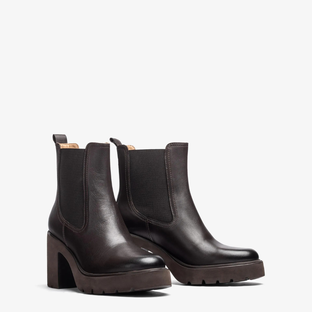 STIVALETTO UNISA MARRONE TACCO 8,5CM