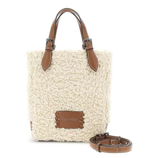 BORSA CAFENOIR ORSETTO BIANCO