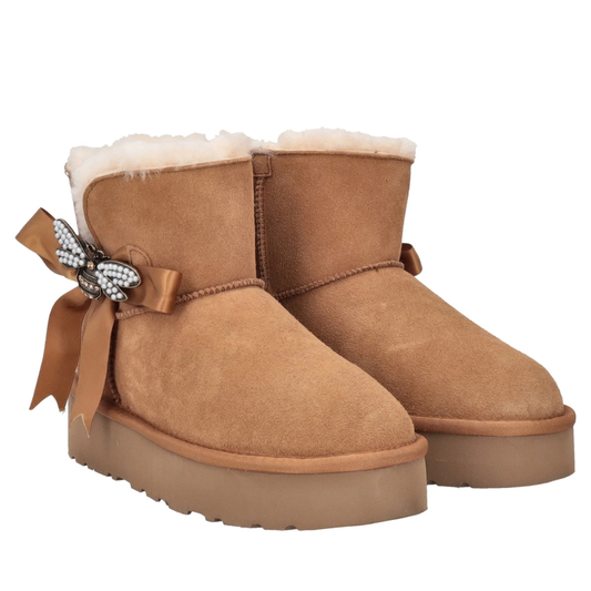 STIVALETTI TOSCA BLU IN PELLE SCAMOSCIATA