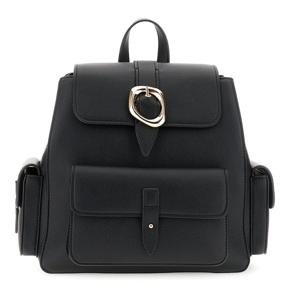 ZAINO CAFENOIR NERO CON TASCHE ESTERNE