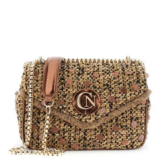 BORSA CAFENOIR BOUCLE MARRONE