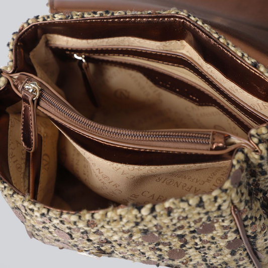 BORSA CAFENOIR BOUCLE MARRONE