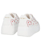 SNEAKERS CLARA TOSCA BLU BIANCO CON CUORI ROSSI