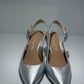 SLINGBACK UNISA ARGENTO IN PELLE TACCO 8