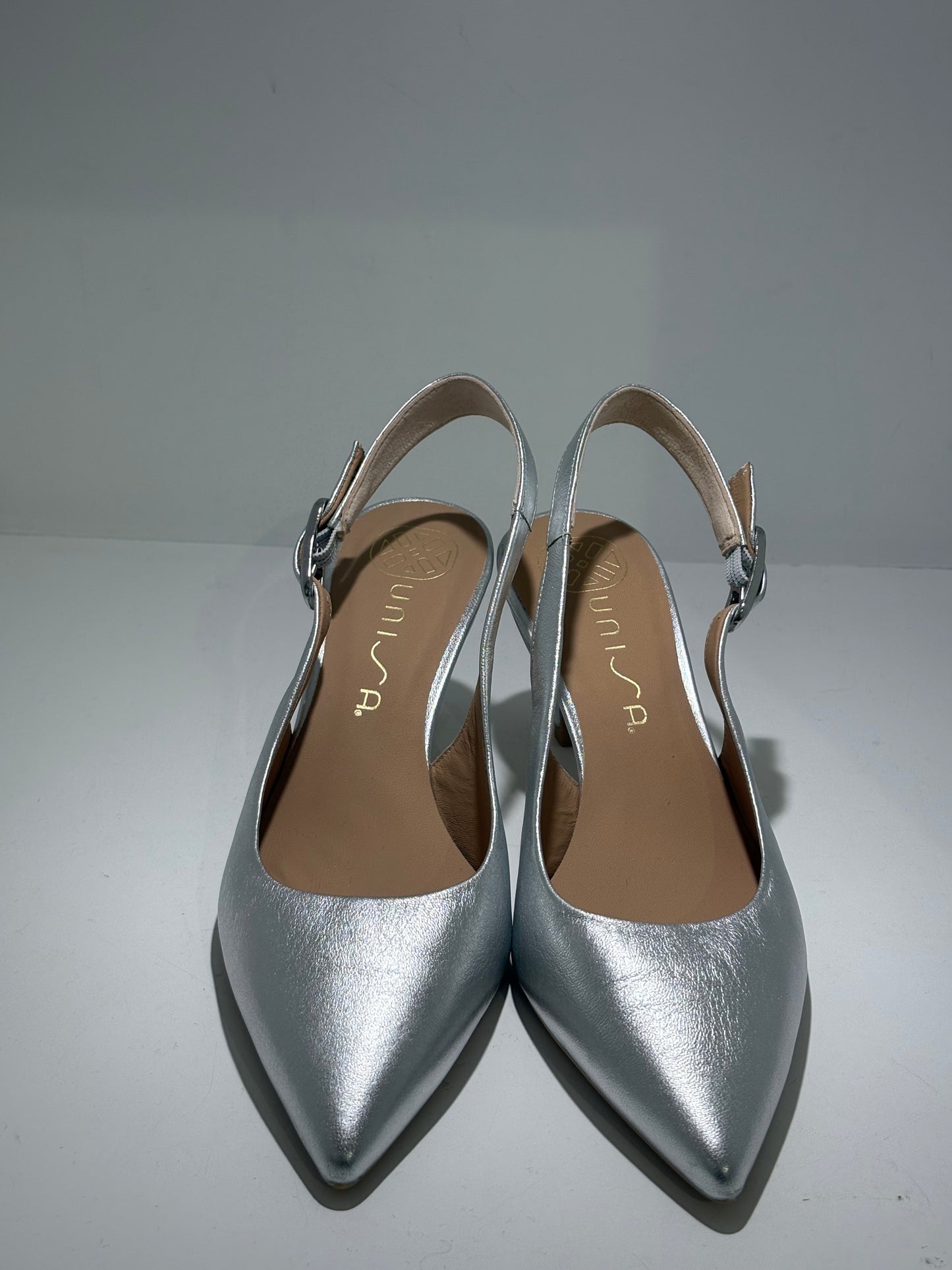 SLINGBACK UNISA ARGENTO IN PELLE TACCO 8
