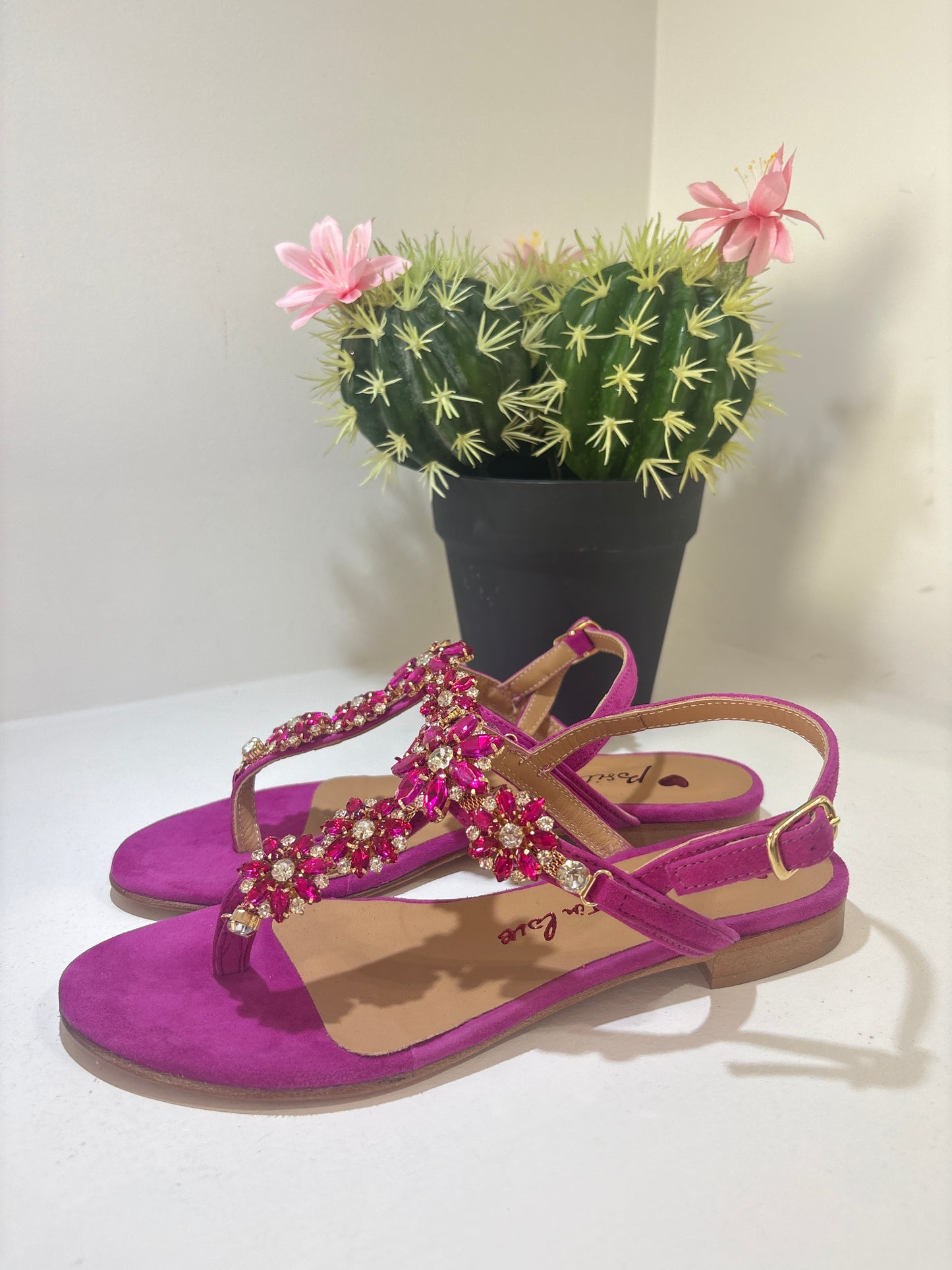 SANDALO POSITANO LOVE FUCSIA