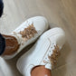SNEAKER TOSCA BLU BIANCO FIOCCHETTI