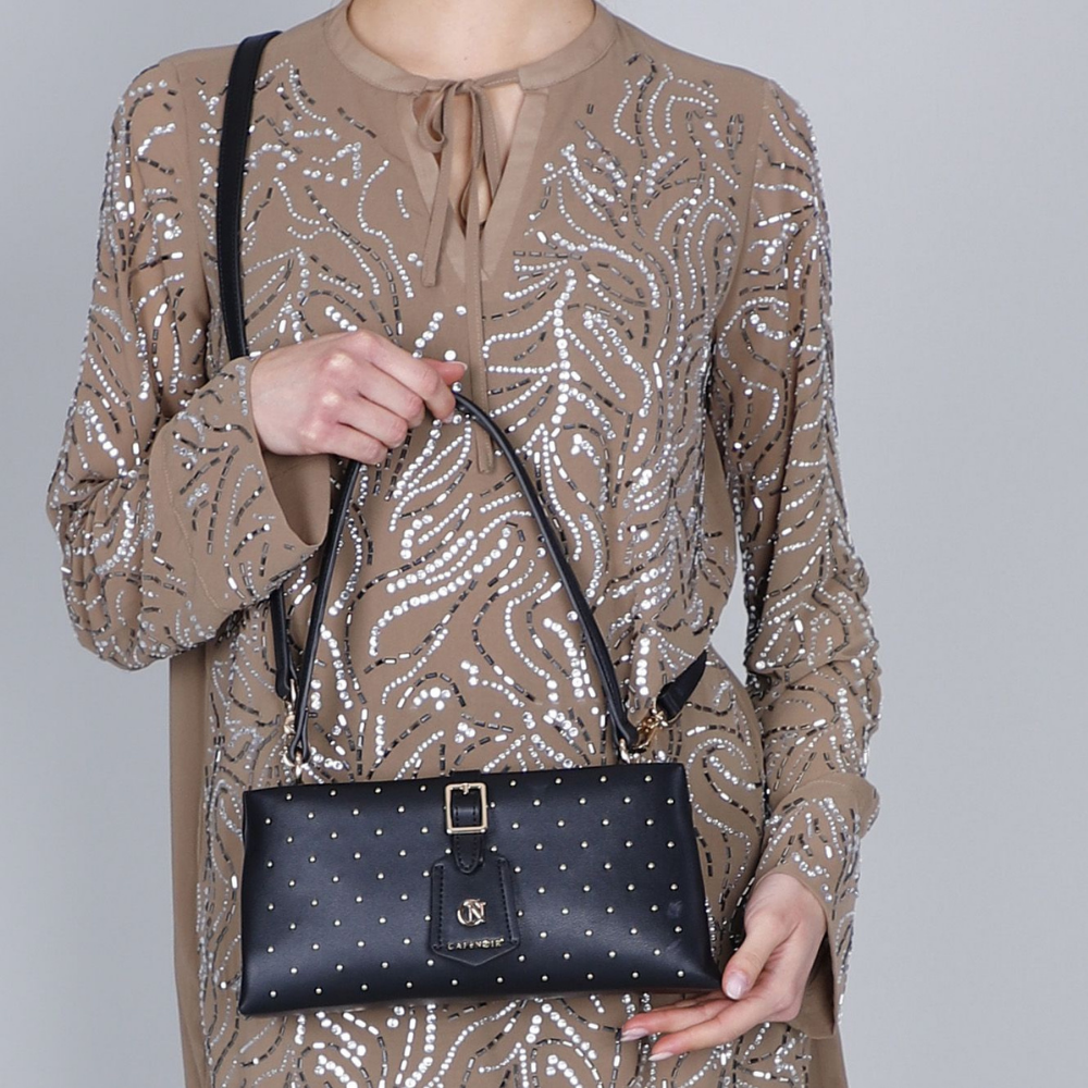 BORSA CAFENOIR PICCOLA CON MICRO BORCHIE