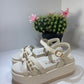 SANDALO APE PAZZA IN PELLE PLATFORM
