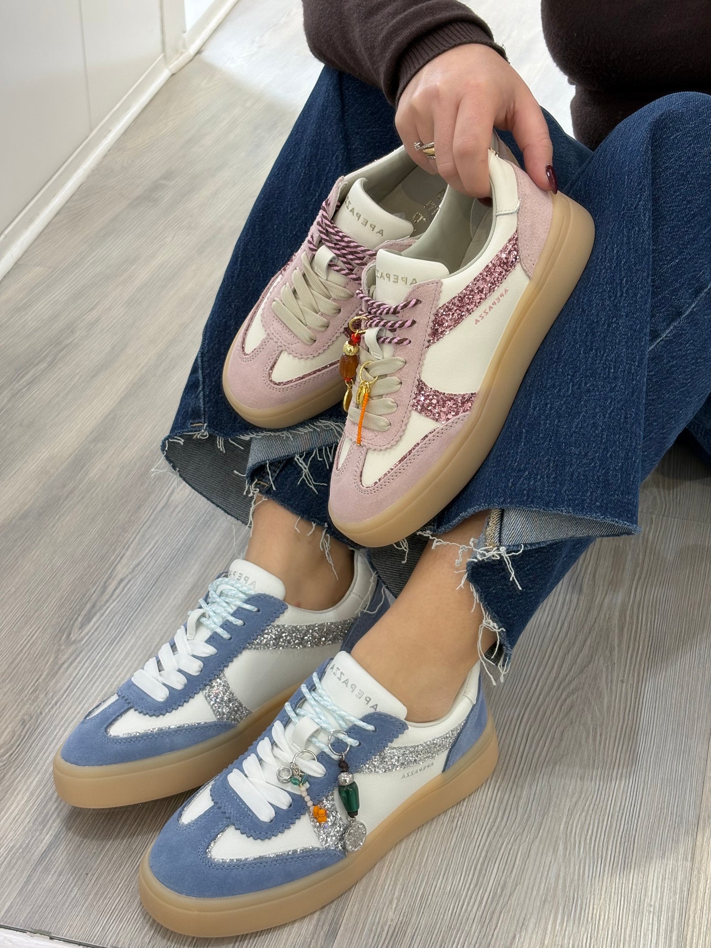 SNEAKERS APE PAZZA IRIS CELESTE