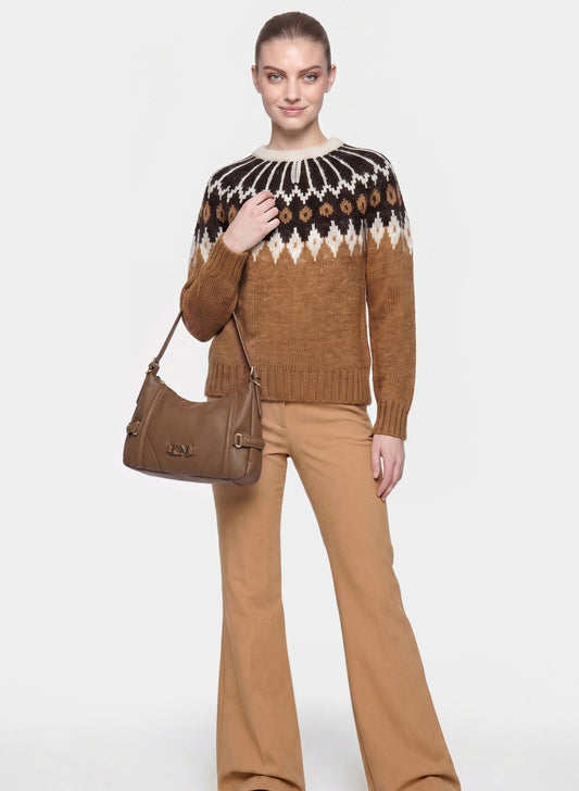 BORSA MARRONE SIMIL PELLE