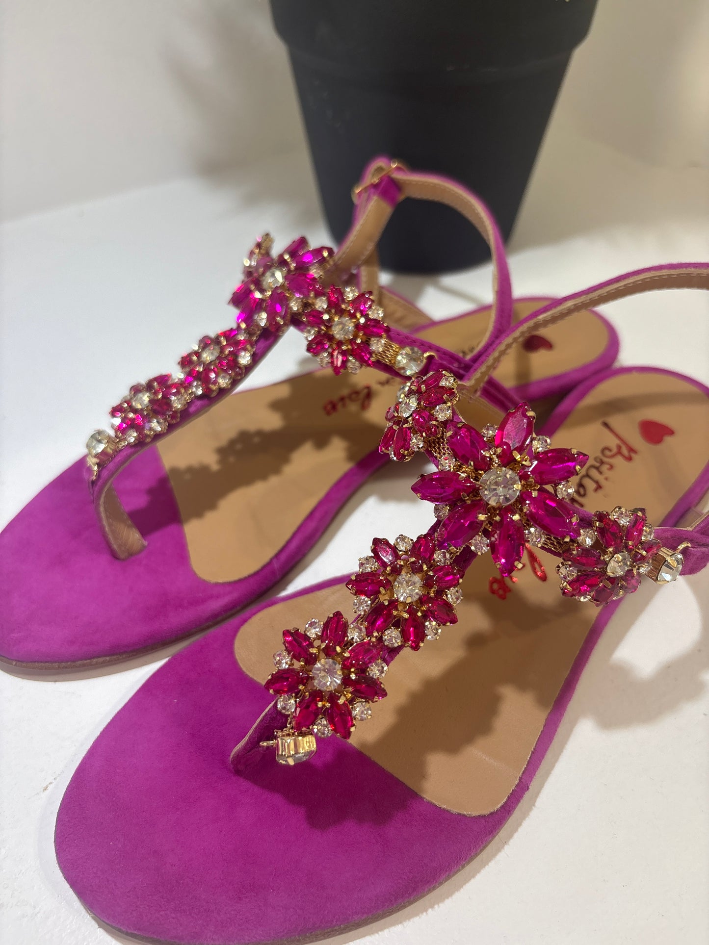 SANDALO POSITANO LOVE FUCSIA