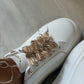 SNEAKER TOSCA BLU BIANCO FIOCCHETTI