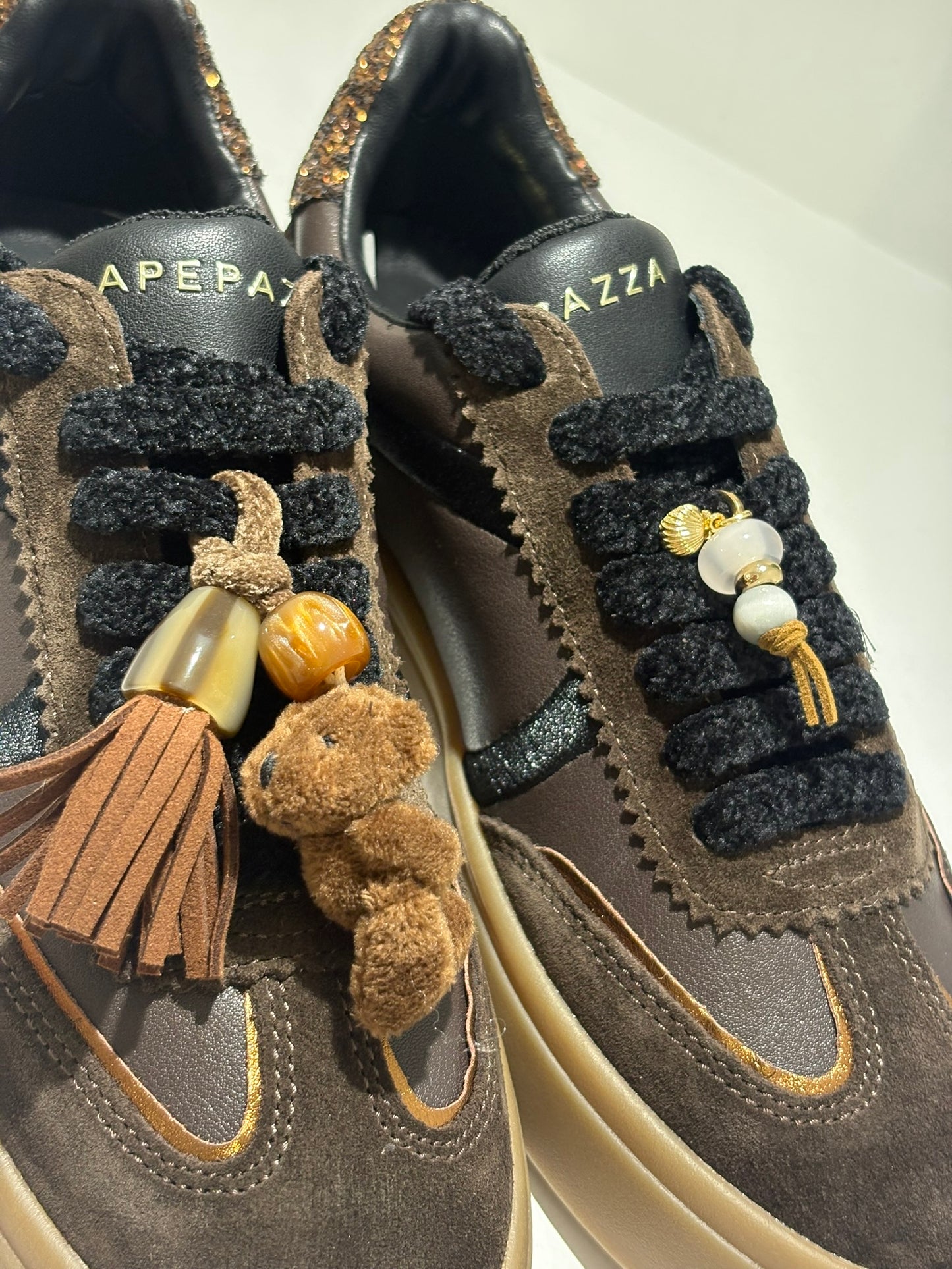 SNEAKER APE PAZZA CIOCCOLATO ORSO