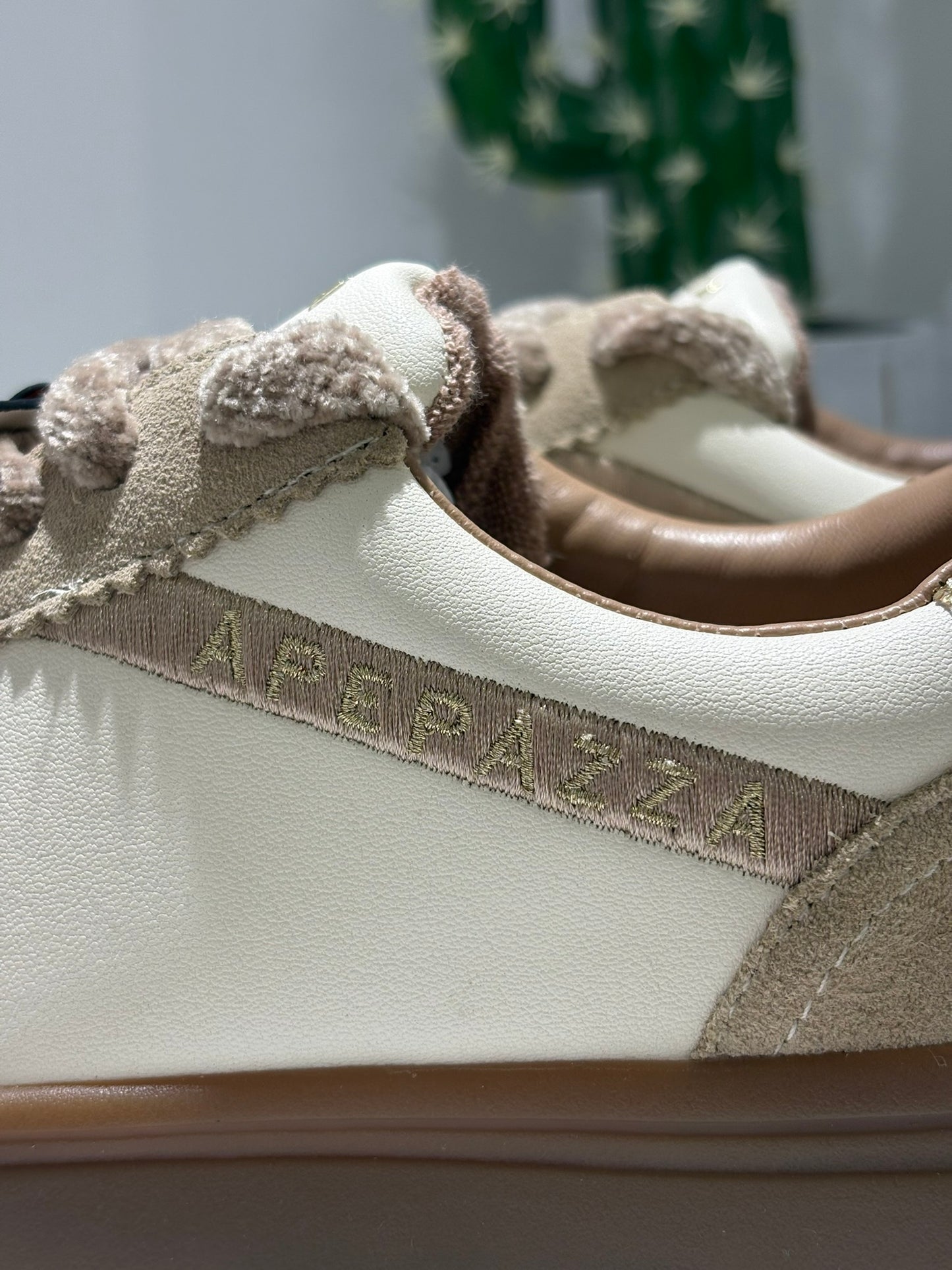 SNEAKER APE PAZZA BEIGE ORSO