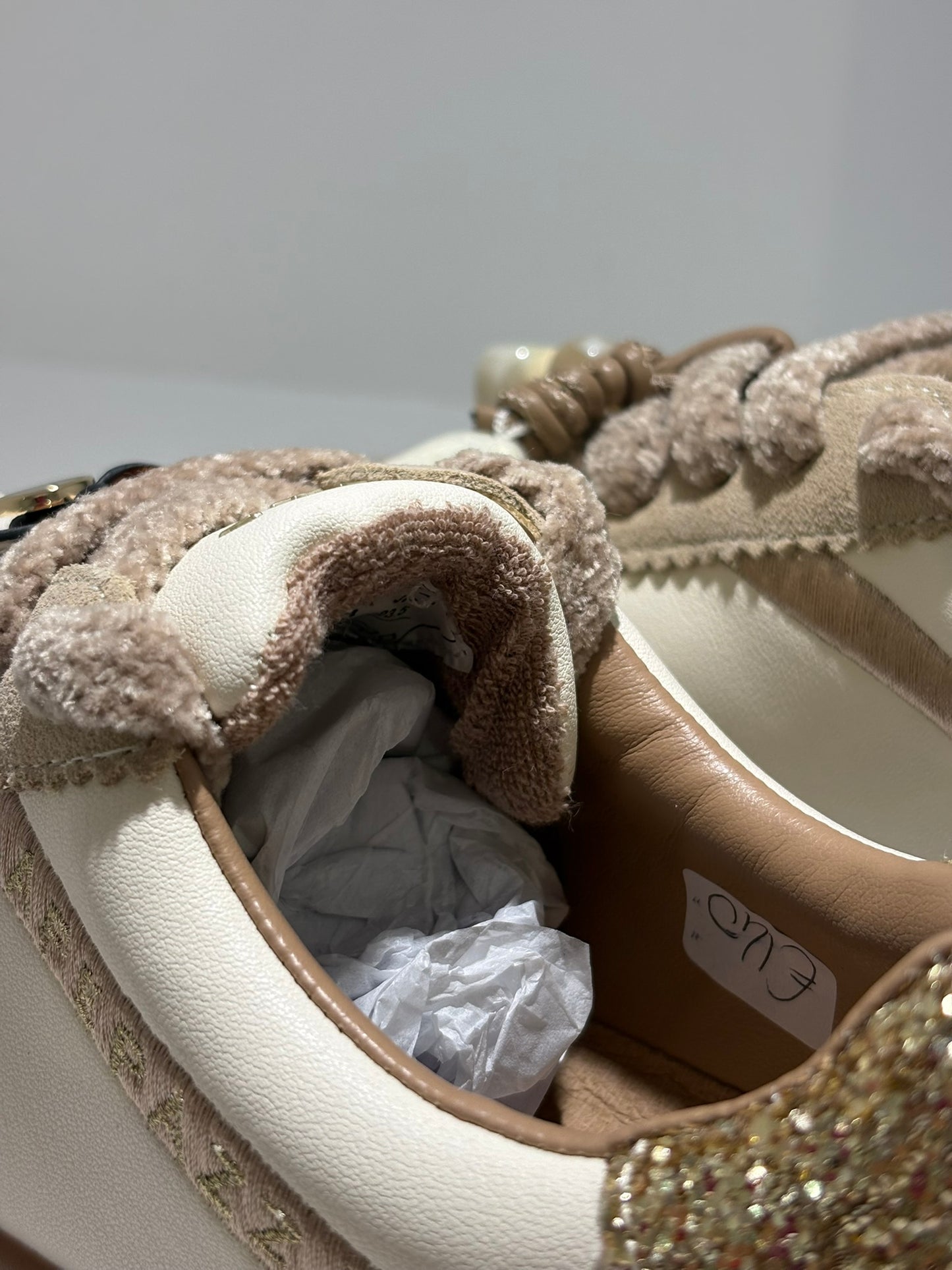 SNEAKER APE PAZZA BEIGE ORSO