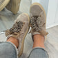 SNEAKER TOSCA BLU SUEDE BEIGE