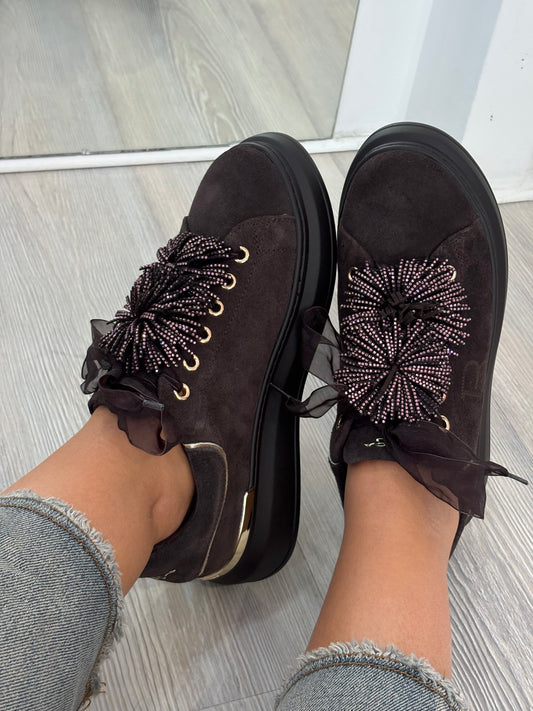 SNEAKER TOSCA BLU CIOCCOLATO