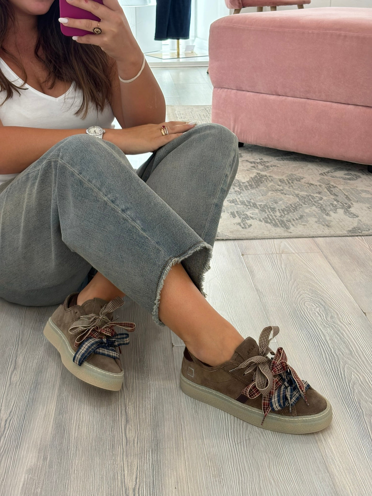 SNEAKER TENDER SUEDE MARRONE