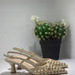 SLINGBACK TOSCA BLU BURRO E BORCHIE ORO
