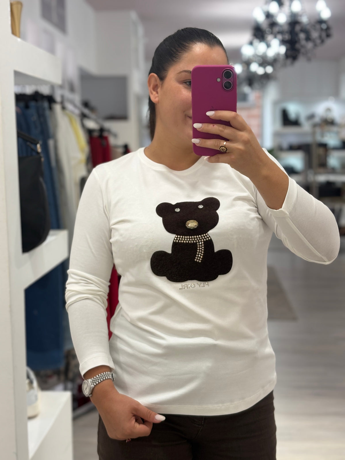 T-SHIRT ORSETTO BIANCO