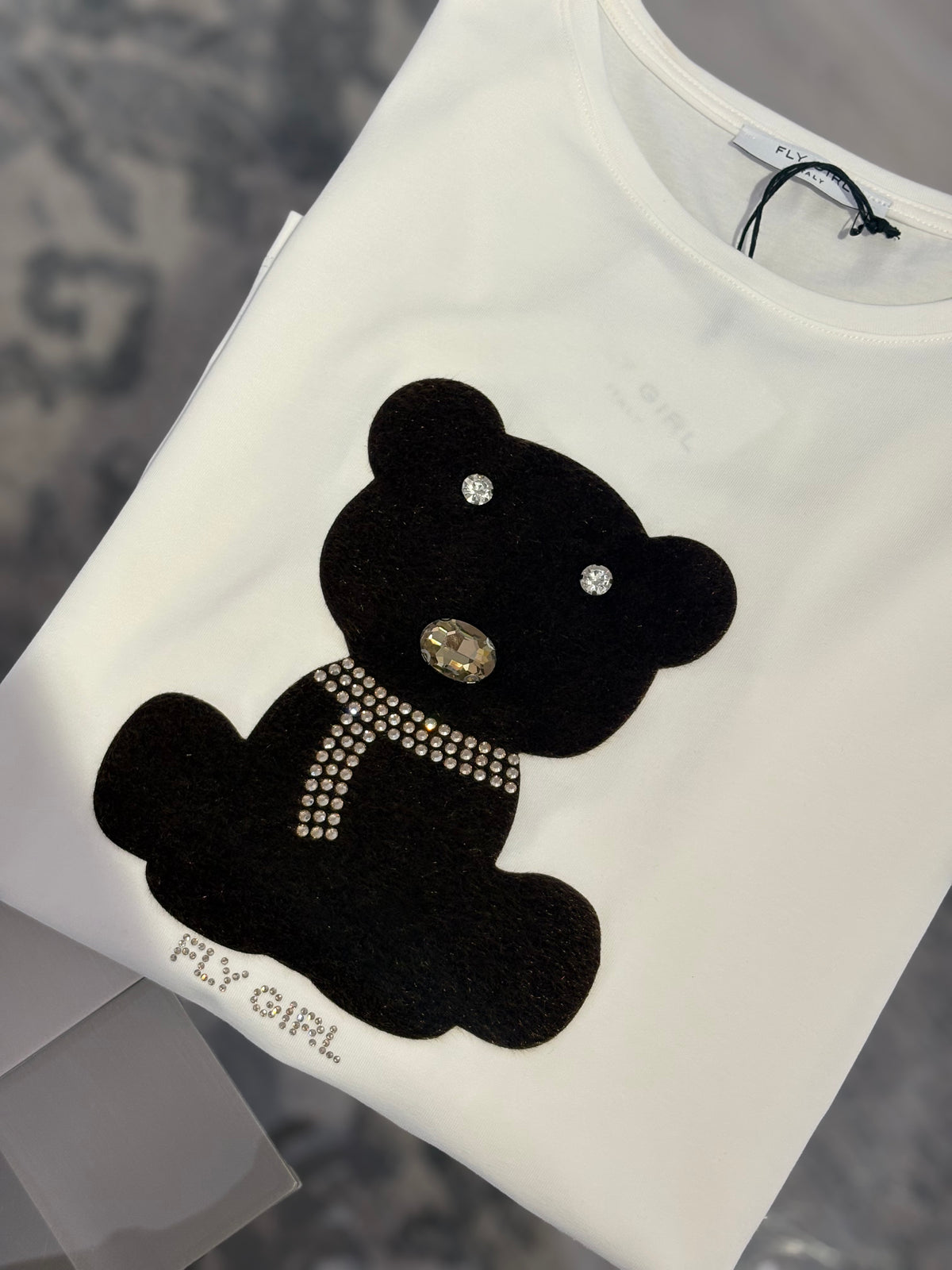 T-SHIRT ORSETTO BIANCO