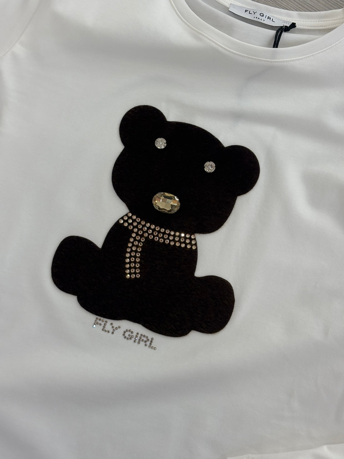 T-SHIRT ORSETTO BIANCO