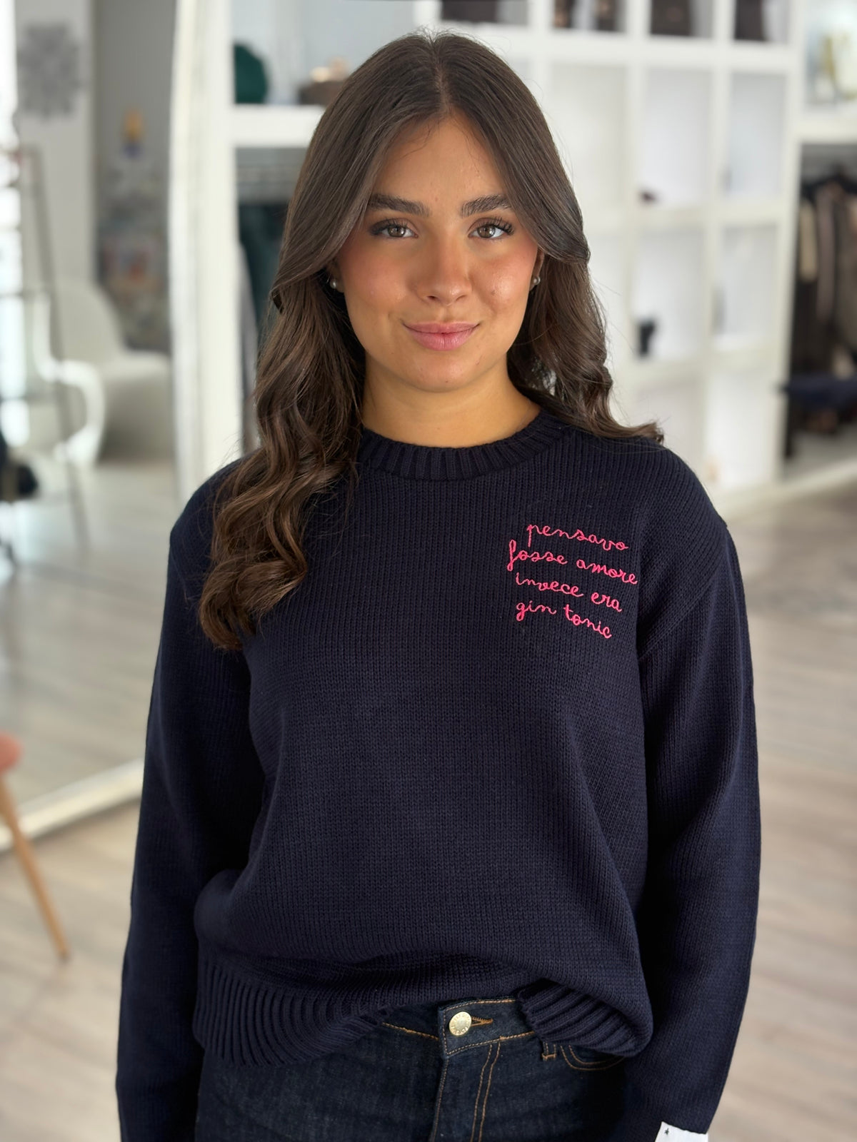 PULL PENSAVO FOSSE AMORE BLU