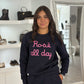 TUTA FELPATA ROSE ALL DAY BLU