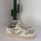 SNEAKERS DATE COURT 2.0 IN VERA PELLE E GLITTER ARGENTO