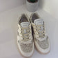 SNEAKERS DATE COURT 2.0 IN VERA PELLE E GLITTER ARGENTO