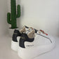 SNEAKER TOSCA BLU IN PELLE BIANCO E FRAGOLE TACCO 6CM