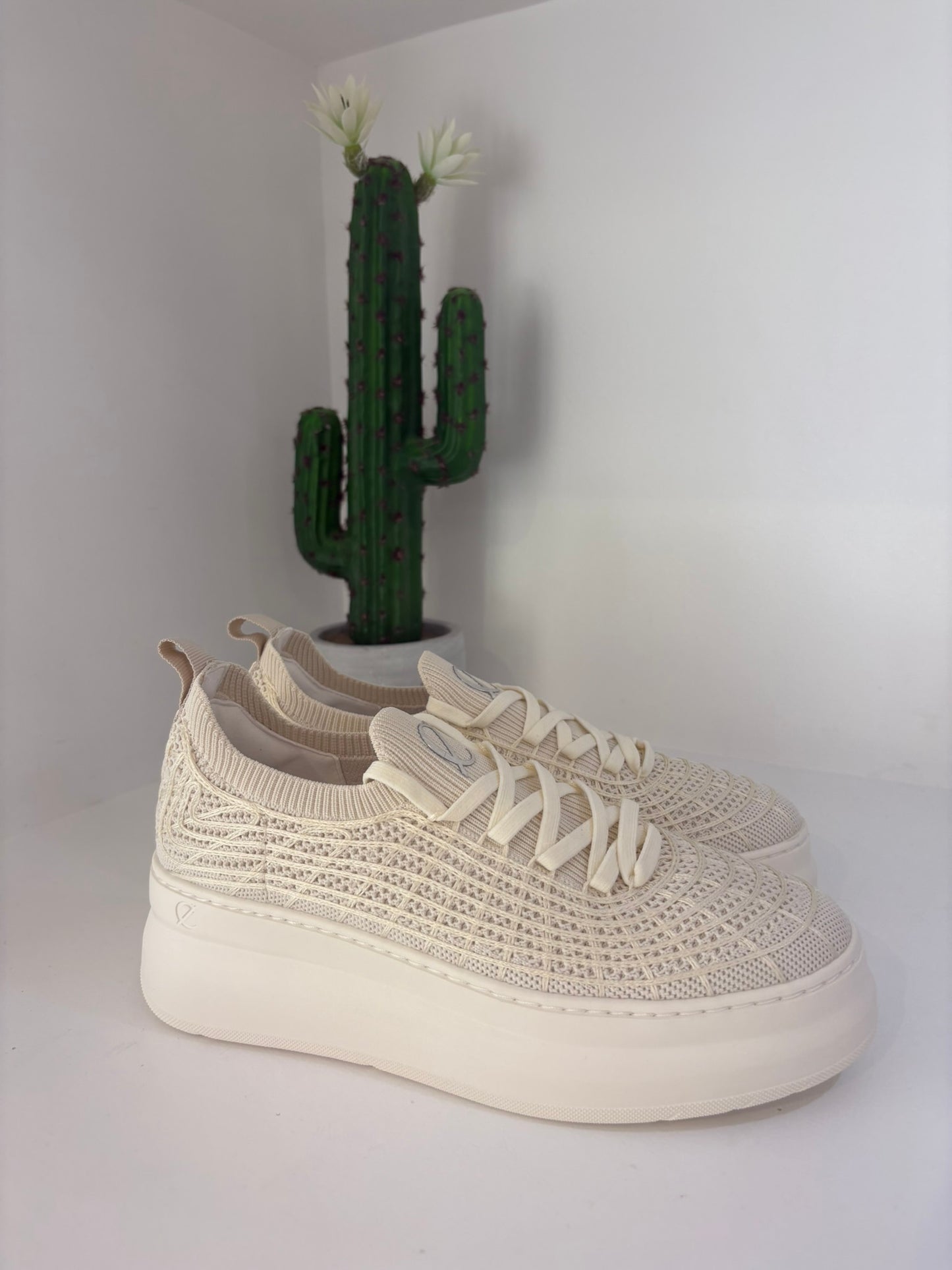 SNEAKER CAFENOIR ELATICIZZATA BEIGE