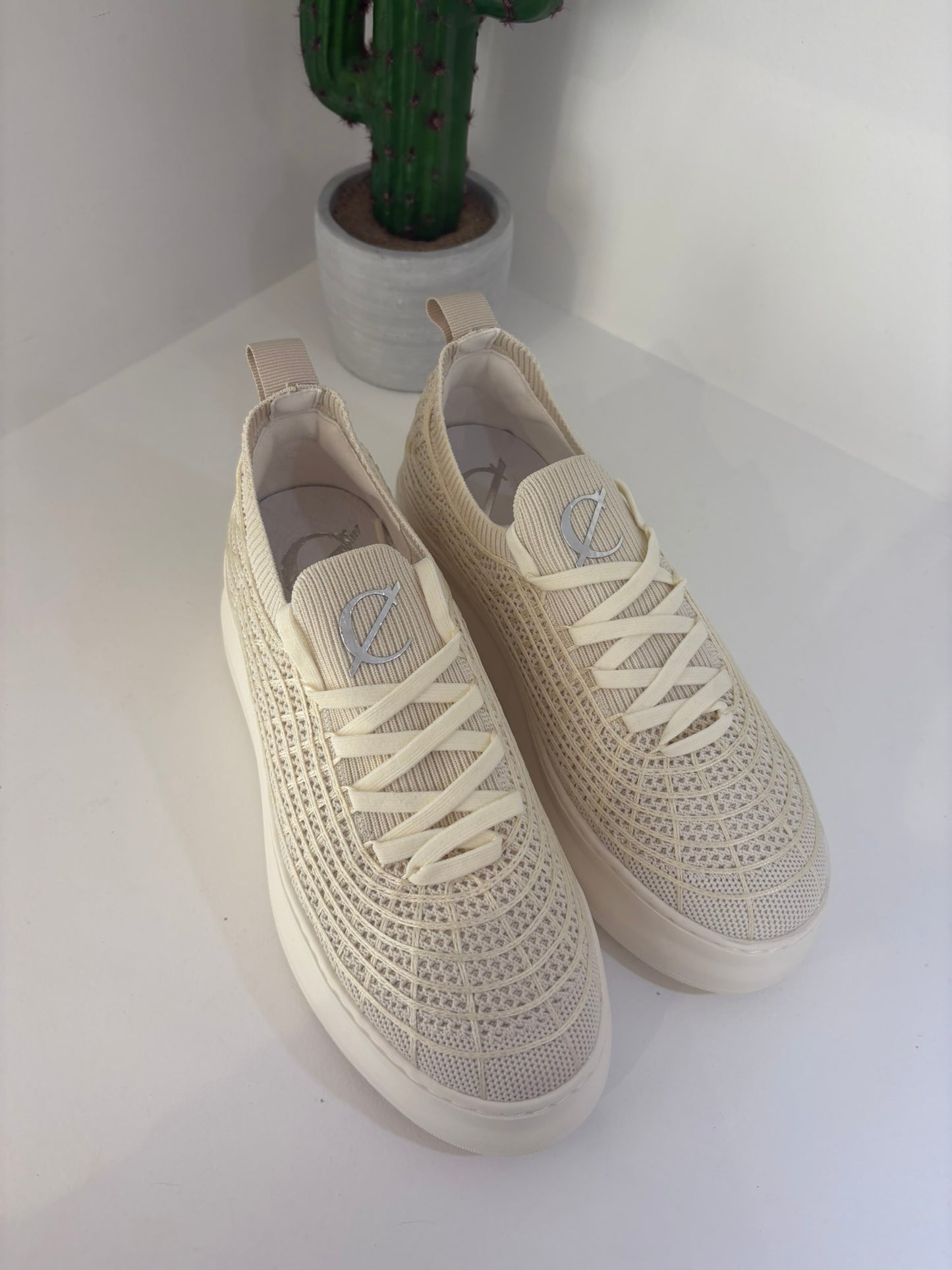 SNEAKER CAFENOIR ELATICIZZATA BEIGE