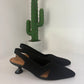 SLINGBACK MISS ELASTIC NERO