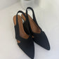 SLINGBACK MISS ELASTIC NERO