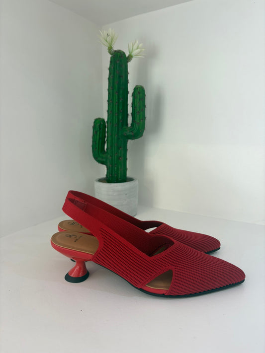 SLINGBACK MISS ELASTIC ROSSE
