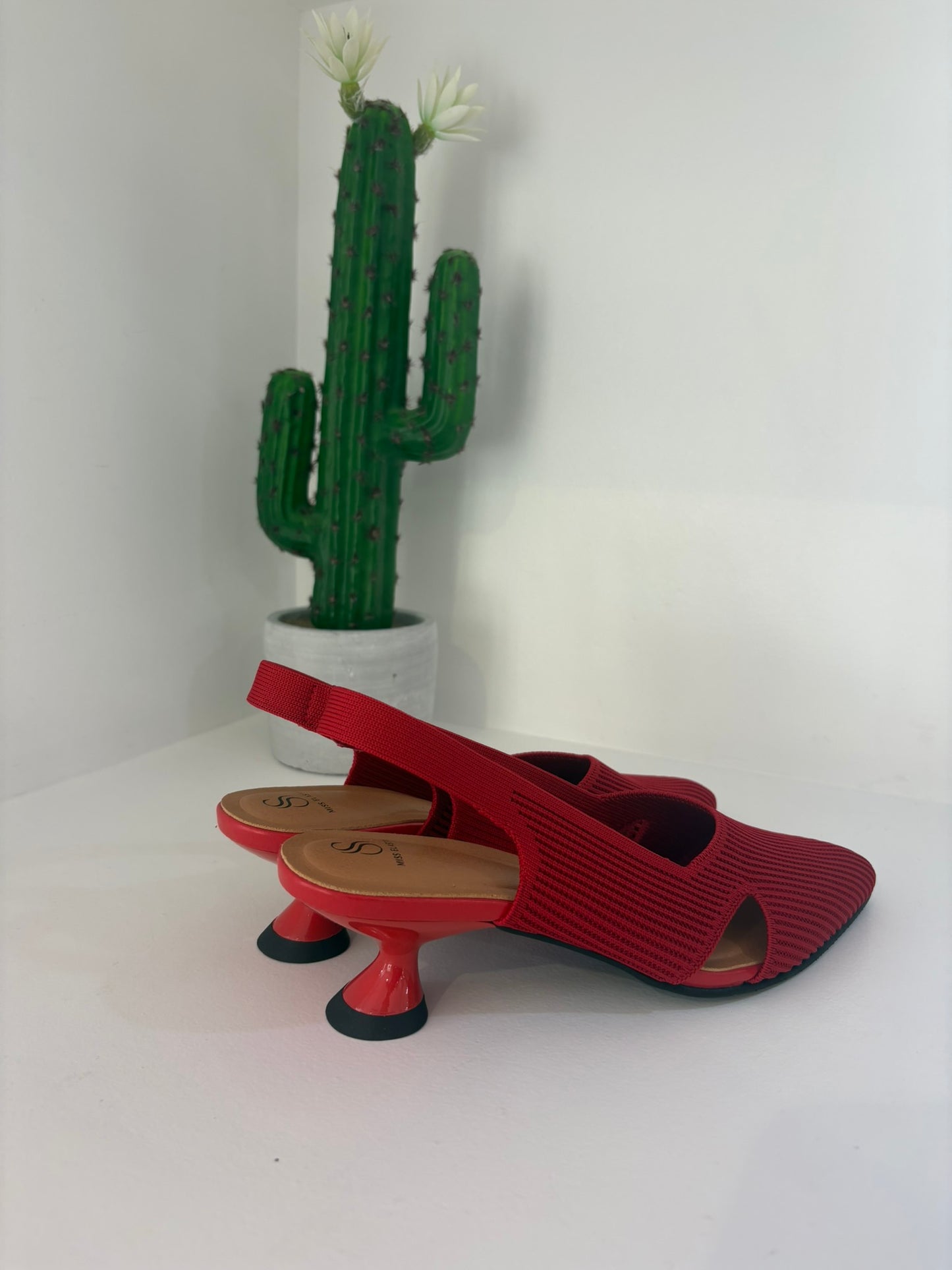 SLINGBACK MISS ELASTIC ROSSE