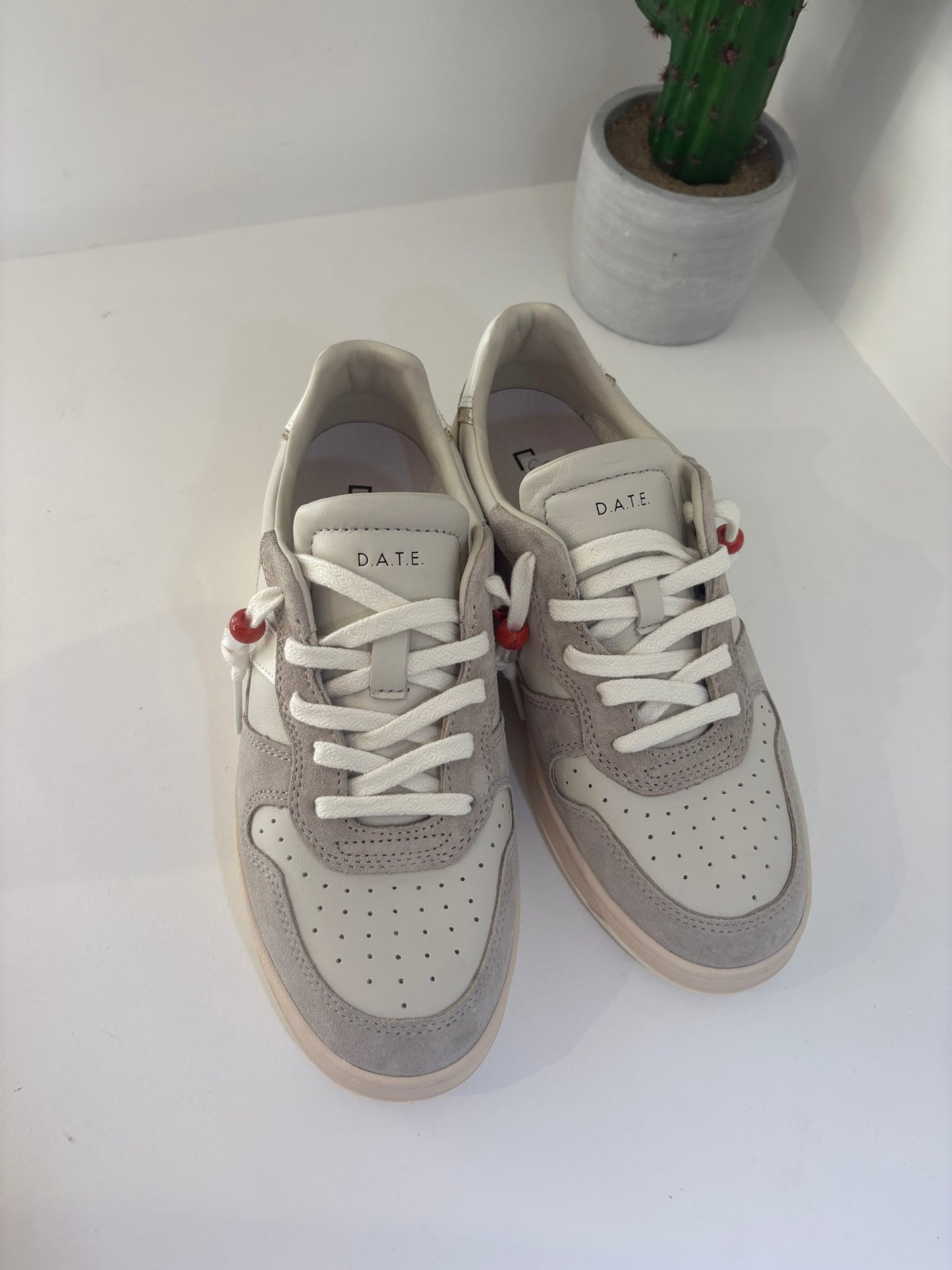 SNEAKERS DATE COURT 2.0 VINTAGE CAMOSCIO BEIGE