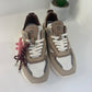 SNEAKERS DATE CON INSERTI IN CAMOSCIO BEIGE